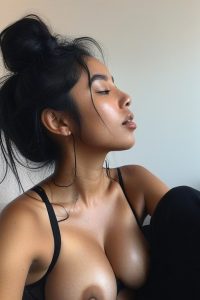 Une bonne cochonne aux gros seins.